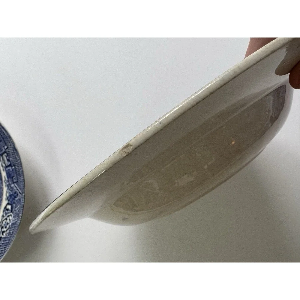 Blue Willow 9 Inch Soup Salad Bowls Set Of 2 England See Photos & Description